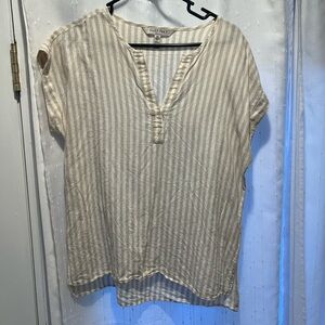 Ellen Tracy Linen Top